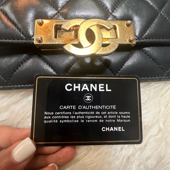 Vintage Chanel Golden Class WOC black lambskin quilted leather. - Picture 2 of 16